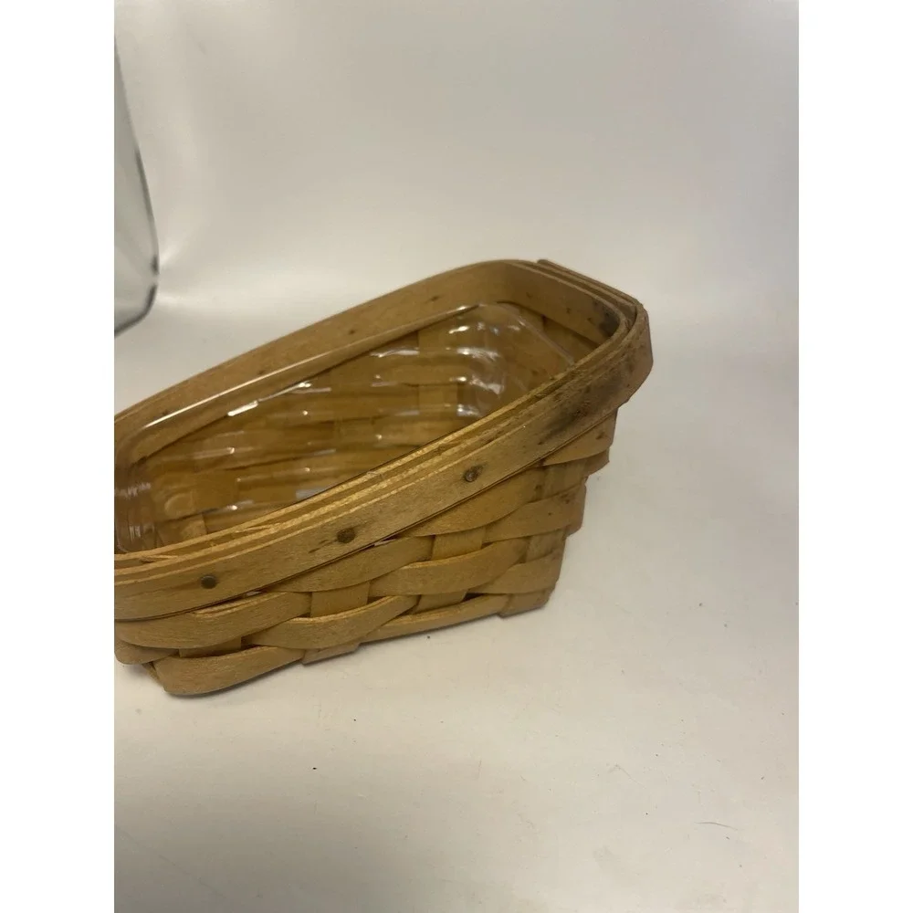 Longaberger Vegetable Slanted Basket - 1997 With Plastic Liner